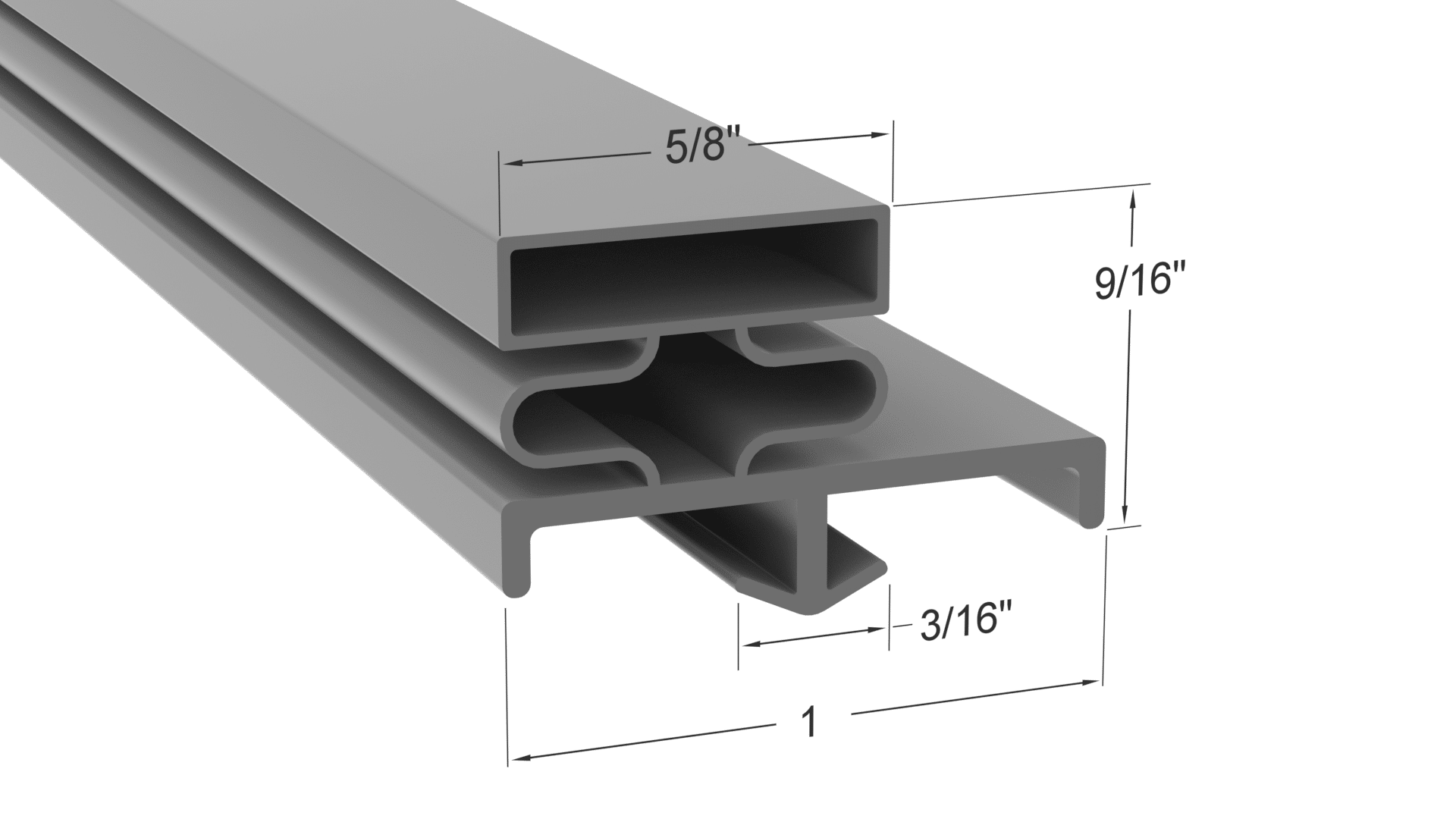 13-3-8x23-1-8 Door Gasket - Size 29 x 69 1/2 Strivide® Fits Nor-Lake® Part# 13-3-8x23-1-8 - Image 3