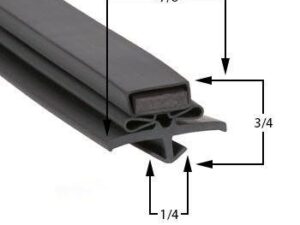 TWT-60LPRHS Door Gasket Part 61-029 by Strivide® Size x Compatible with ® Part# 61-029