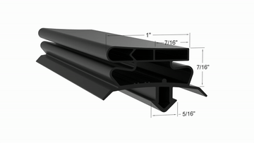 934759 Door Gasket - Size 12 1/2 x 24 1/2 Strivide® Fits True® Part# 934759 - Image 2