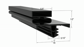 SRR2SLHSH Door Gasket Part 170-2475 by Strivide® Size 25 1/8 x 29 1/4 Compatible with Delfield® Part# 170-2475 - Image 2