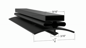 TWT-44D-2 Door Gasket Part 810782 by Strivide® Size 12 7/8 x 28 3/8 Compatible with True® Part# 810782 - Image 2