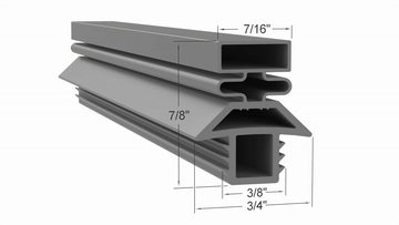UPT276 Door Gasket Part SVC-60287-00 by Strivide® Size 25 x 26 1/8 Compatible with Traulsen® Part# SVC-60287-00 - Image 2