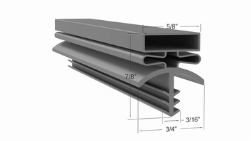3678 Door Gasket Part 54117 by Strivide® Size  Compatible with Bally® Part# 54117 - Image 2